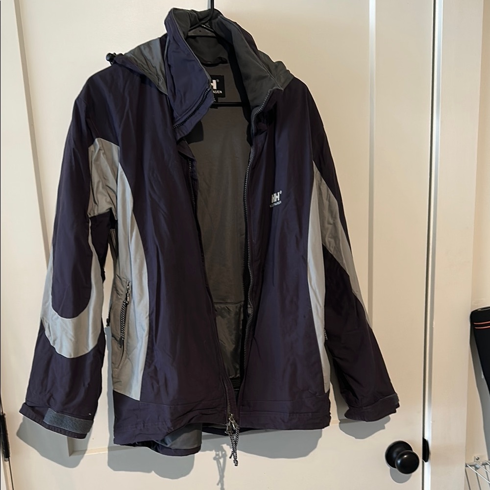 Helly Hansen Black and Gray Ski Jacket